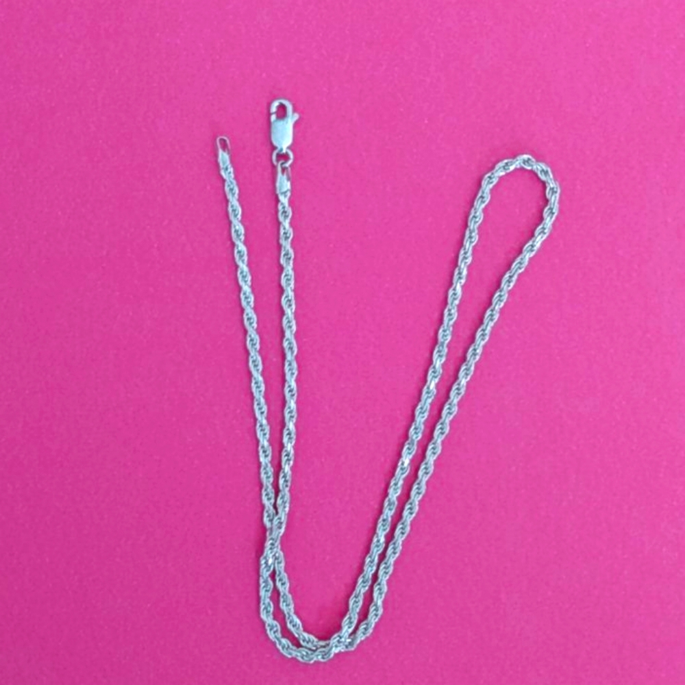 Sterling rope necklace